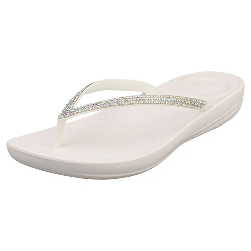 Fitflop Iqushion Sparkle Femme Sandals Tongs Urban Blanc