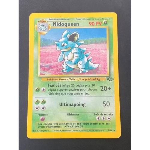 Carte Pokémon - Nidoqueen 7/64 Holo Jungle Edition 2 Wizards