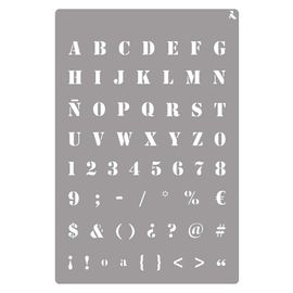 Pochoir Alphabet La Pajarita 090023 C Stencil St-23