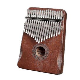 Kalimba Pouce Piano 17 Touches Doigt Piano Acajou Corps Portable Kalimba