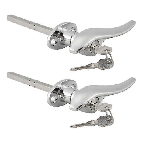 2pcs Porte De Voiture Poignées De Verrouillage Extérieures Serrures Assorties Pour Ford 1932 Coupé À 3 Fenêtres Pour Ford 1933 1934