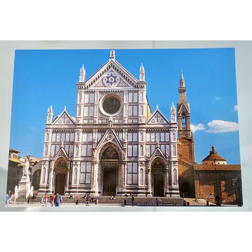 Carte Postale Animée Florence. Collection Firenze. Basilique De S. Croce. Toscane. Italie.