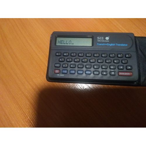 Seiko instruments S II French English translator Vintage 1983 Seiko TR-2300