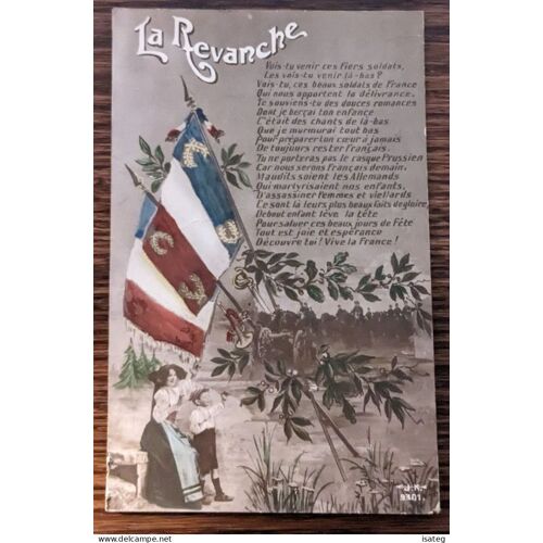 Carte Postale Ancienne Colorisée : La Revanche