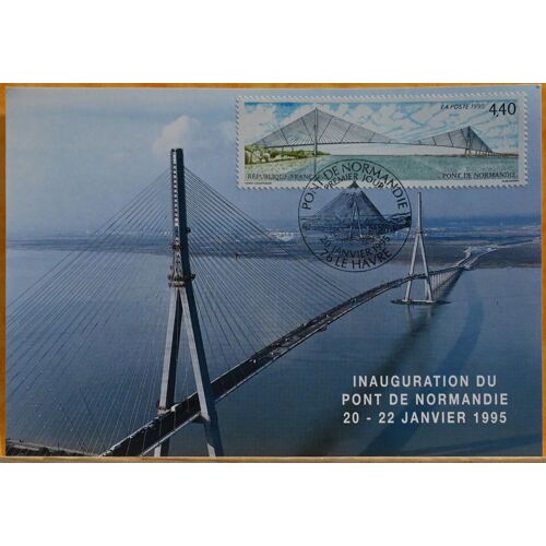 Carte 1er Jour Pont De Normandie 1995