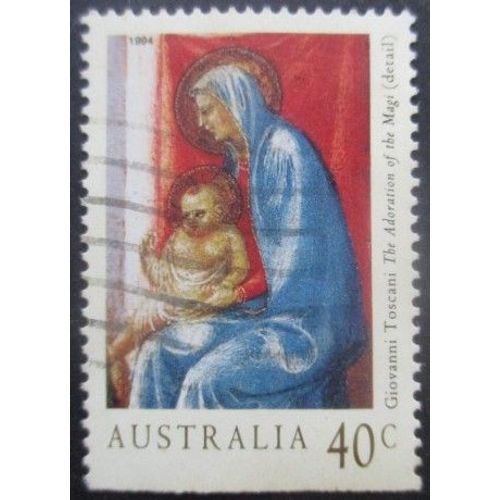 Australie N°1403a Dentelé Sur 3 Cotés Noel Oblitéré