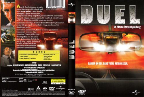 Jaquette Dvd Du Film Duel De Steven Spielberg