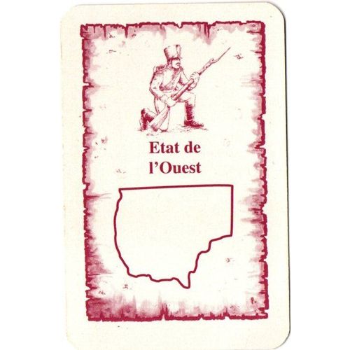 Carte Etat De L'Ouest Pour Completer Votre Jeu Risk La Conquète Du Monde.