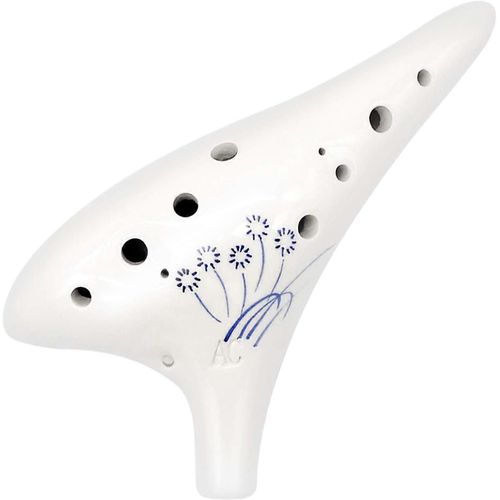 Ocarina 12 Trous Alto C Céramique Ocarina Ocarina Instrument Parfait Pour Les Débutants,Les Professionnels