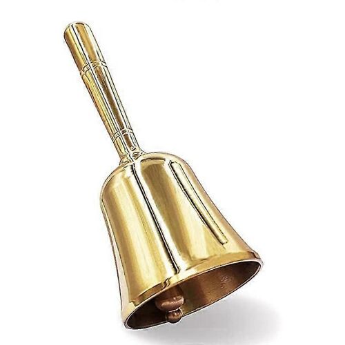 Super Loud Hand Barking Bell, Solid Brass Dinner Bell Service Bell Pet Training Bell Jingle Bell, G