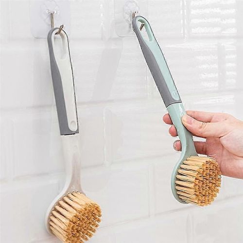 3Pcs Brosse de nettoyage de cuisine Brosse de nettoyage à long manche Brosse à vaisselle Brosse à casserole de cuisine