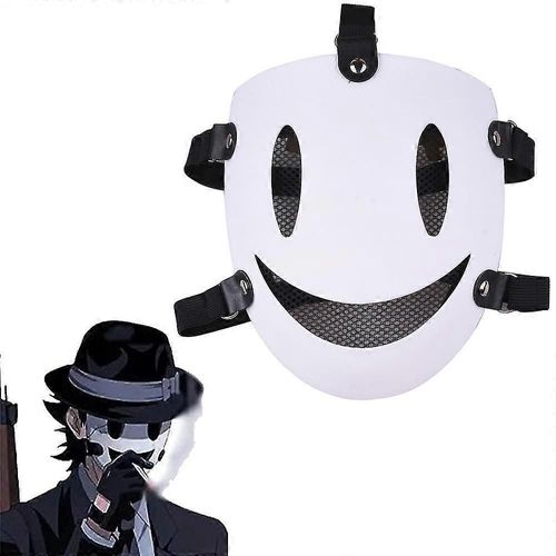 Masque Cosplay Anime Sniper - Sourire Blanc Halloween - Accessoire