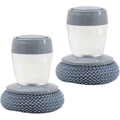 Brosse de paume avec distributeur de savon,brosse de nettoyage multifonction,nettoyage multifonction pour le lavage de la vaisselle