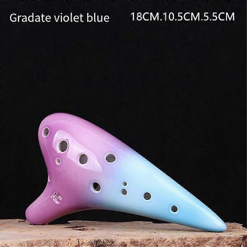 Type De Performance 12 Trous Ocarina Ton Moyen C Ac Céramique Fabriqué Ton Précis Débutant Enseignement Ocarina 12 Trous,D