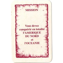 Carte Vous Devez Conquérir En Totalité L'Amérique Du Nord Et L'Océanie Pour Completer Votre Jeu Risk La Conquète Du Monde.