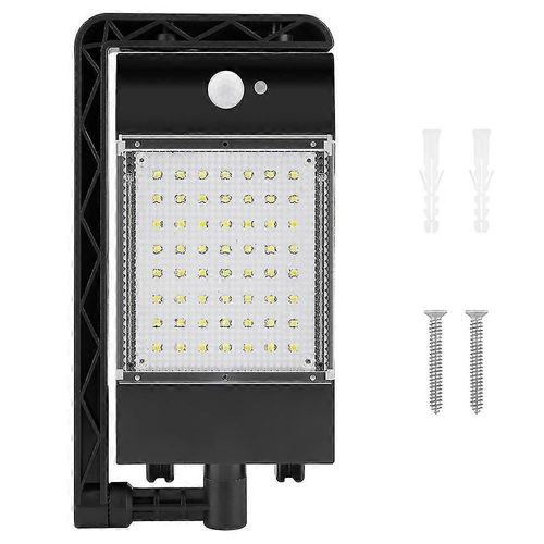 Lampadaire Solaire 70led Capteur De Mouvement Avec 3 Modes Marche / Arrêt Automatique Du Crépuscule À L'aube Étanche Pour Le Stationnement