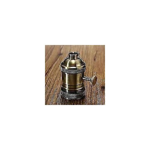 Boveution E26/E27 Retro Vintage Edison Douille Industrielle Avec Interrupteur - Bronze