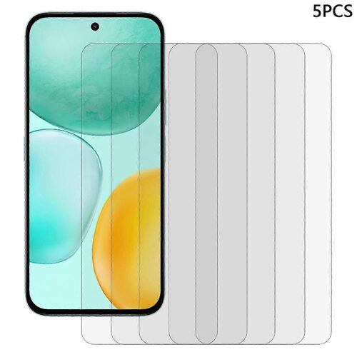 5pcs For Honor X6c 4g Protecteur D'écran Avant 0.3mm 2.5d Verre Trempé Film Transparent