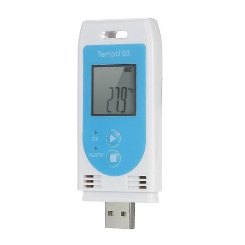 TempU 03 USB Enregistreur de données de température et d'humidité Réutilisable RH TEMP Enregistreur de données Humiture Recordi