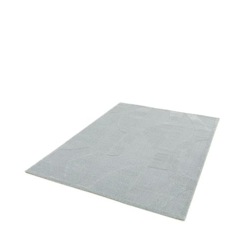 Tapis Graphique À Motif Abstrait- 160x230cm Bleu Glacier Polypropylène