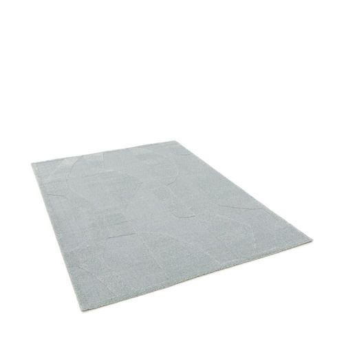 Tapis Graphique À Motif Abstrait- 200x290cm Bleu Glacier Polypropylène