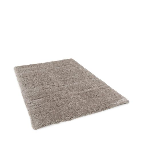 Tapis Uni À Poils Longs - 160x230cm Gris Clair Polyester