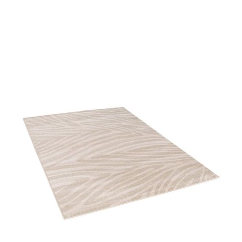 Tapis Graphique À Motif Zébré - 120x170cm Beige Polypropylène