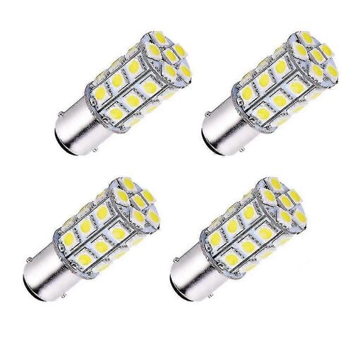 4-Pack Ba15d 5050 27-Smd Led Super Blanc Voiture Marine Bateau Rv Camper Light
