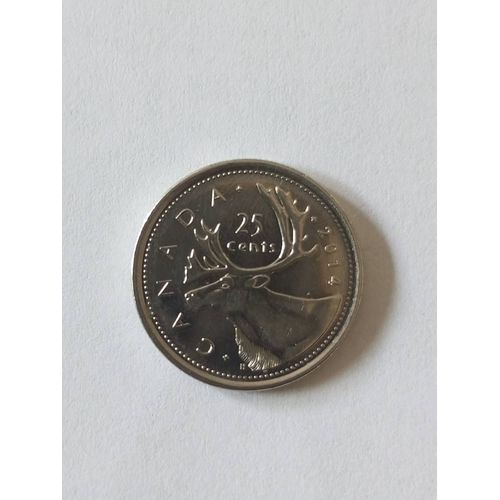 25 Centimes Canada En Très Bon État
