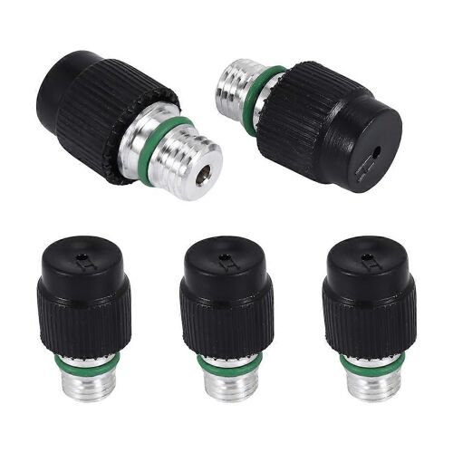(5 Unités) Valve De Port De Charge A/C Côté Haut Mâle M12x1,5 Avec Capuchons