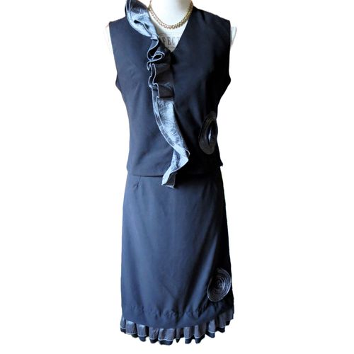 Ensemble Solola Jupe + Top Taille 36 Tons Gris Tbe