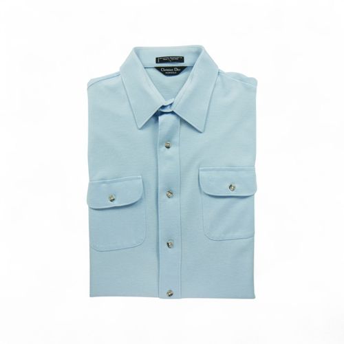 Reconditionné - Chemise Classiques Homme Uni - Taille L - Homme - Bleu Clair