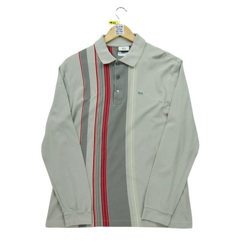 Reconditionné - Polo Manches Longues Homme Beige - Taille L - Homme - Beige