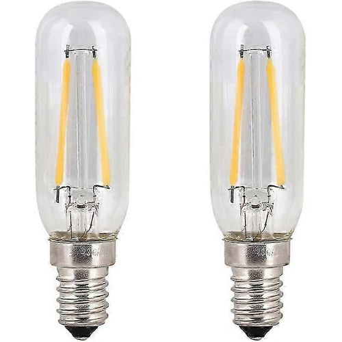 Paquet De 2 Ampoules 4w Ses Led Hotte E14 Blanc Froid 6000k T25 Ampoules À Filament De Tube 40w Remplacement Incandescent Petit Luminaire À Vis Edison Non Dimm