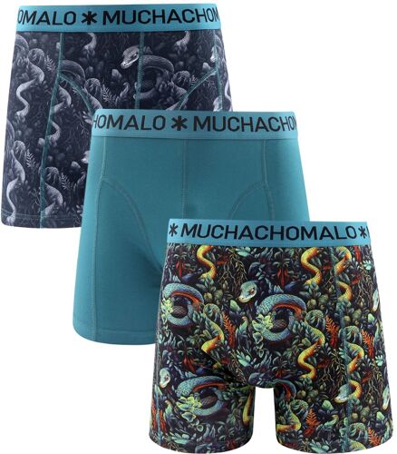 Muchachomalo Boxer-Shorts Lot De 3 Snakey Multicoloré Bleu Taille S