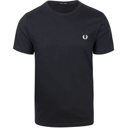 Fred Perry T-Shirt Marine 608 Bleu Bleu Foncé Taille M