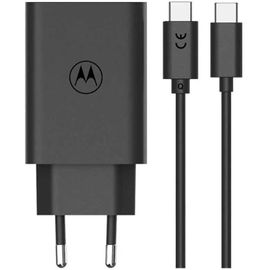 Chargeur ultra rapide Motorola TurboPower 68 W avec câble USB-C 1m Noir