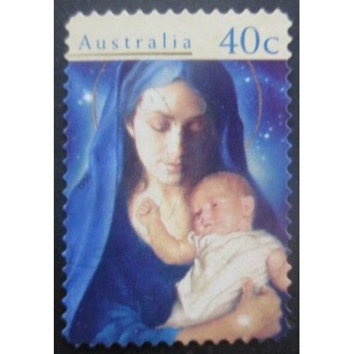 Australie N°1562 Adhésif Noel Oblitéré