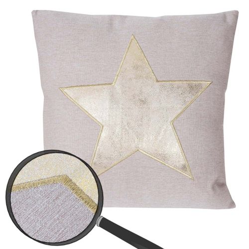 Coussin De Décoration, Étoile, Coussin Avec Bourrage, Aspect Brillant, 45x45cm