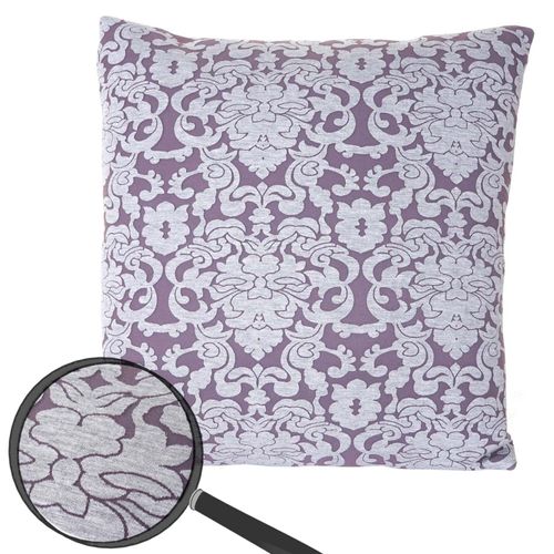 Coussin De Décoration, Aspect Baroque, Coussin Avec Bourrage, Lilas, 45x45cm