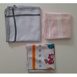 Lot De 3 Mouchoirs En Tissu