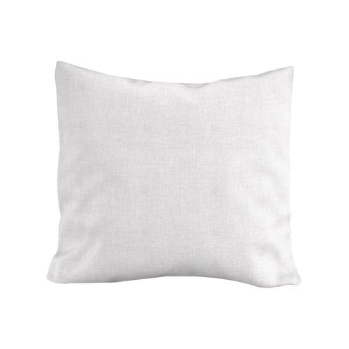 Coussin Décoratif Lin Coton 45x45 Cm Lino Blanc, Par Soleil D'ocre