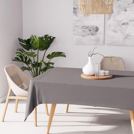 Nappe Anti Taches Rectangle 140x200 Cm Alix Gris, Par Soleil D'ocre