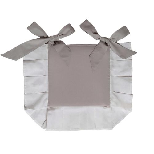 Dessus De Chaise À Volants 40x40x3 Cm Aude, Par Soleil D'ocre