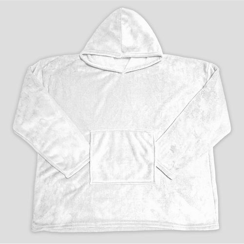 Poncho Adulte 85x118 Cm Calin Blanc, Par Soleil D'ocre