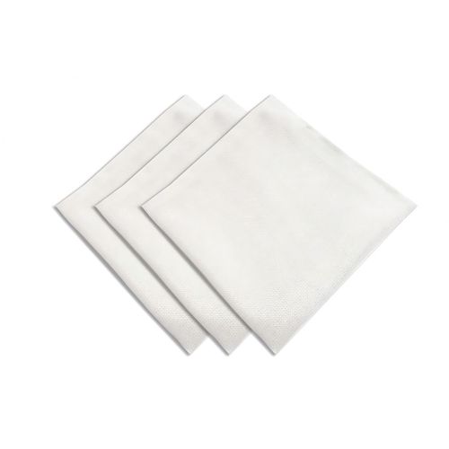 Lot De 3 Serviettes De Table 45x45 Bella Blanc