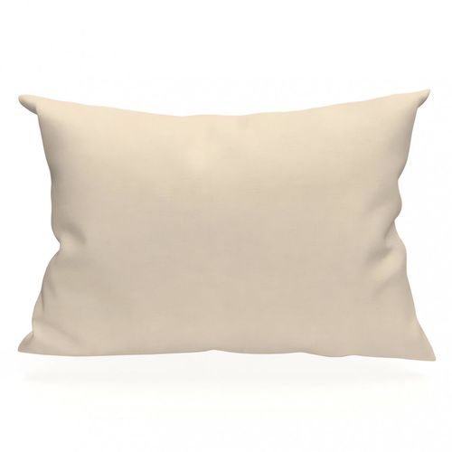 Taietaie D'oreiller Rectangle Us 50x75 Cm En Coton Uni 57 Fils Soleil D'ocre Écru