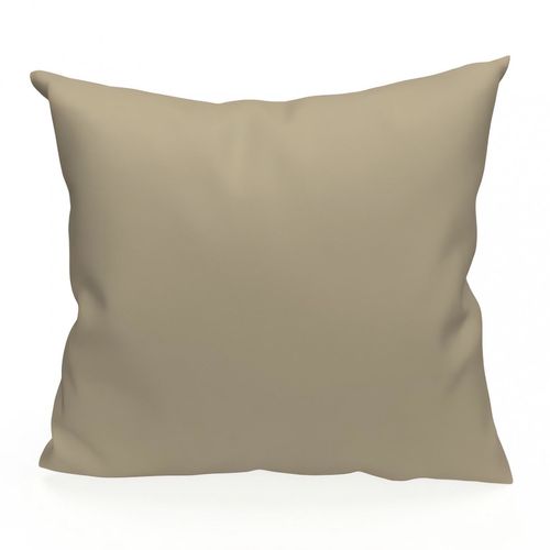 Housse De Coussin Unie 40x40 Cm Alix Taupe, Par Soleil D'ocre