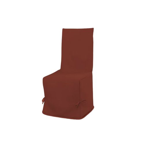 Housse De Chaise En Coton 37x50 Cm Panama Brique