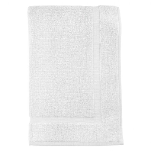 Tapis de bain en coton 800 gr/m2 50x80 cm LAGUNE blanc, par Soleil d'ocre